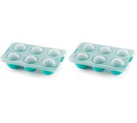 Lékué Bac à glaçons XL silicone forme Sphérique avec couvercle (Lot de 2)
