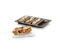 Lékué – Moule à baguettes silicone marron 29,2 x 20,3 x 2 cm – Set de 4