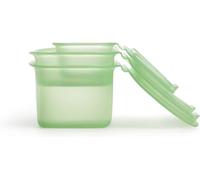 Lékué boîte alimentaire silicone transparent vert
