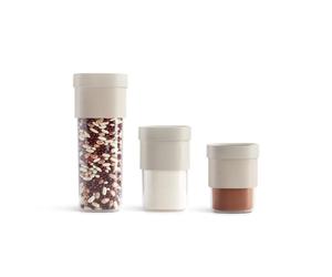 Lékué Boîte de rangement Lékué Flip 5 pièces Beige