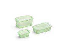 Lékué Boîte en silicone Lékué 3 pièces Vert