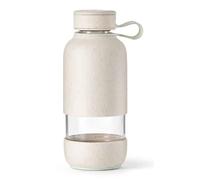 Lékué Bottle To Go Organic - Gourde d'eau Beis 600 ml, verre et silicone