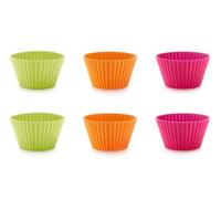Lékué Caissette Silicone Multicolore 9cm diam. Taille XL Lot de 6