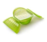 LÉKUÉ COCOTTE OGYA AVEC FILTRE VERT 1-2 PERSONNES SILICONE PLATINE Vert G