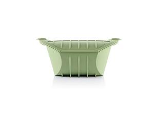 Lékué Coffret vapeur profond silicone platine vert, 3-4 personnes, 2000 ml