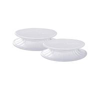 Lékué Couvercles extensibles Stretch Top en silicone blanc 8,5 x 8,5 x 0,5 cm 2 pièces