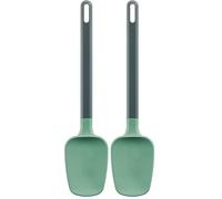 Lékué - Cuillère à spatule verte (Lot de 2)