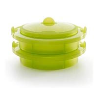 Lékué Cuit Vapeur Silicone Vert 22 cm