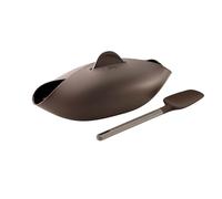 Lékué - Ensemble de Cuisson Pain Silicone avec cuillère, Marron, 13 x 28 x 23 cm