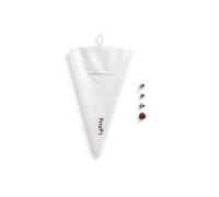 Lékué – Poche à douille réutilisable – 3 embouts – Transparent