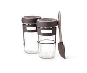 Lékué Kit de démarrage pour pain au levain Lékué lot de 3 Marron