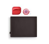 Lékué Kit Gâteau Roule-Bûche de Noël Silicone Platine