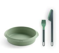 Lékué Kit pour airfryer Essential – 3 pièces (moule, pince, pinceau) Vert