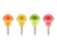 Lékué Lollipop Lot de 4 moules à sucettes glacées multicolores
