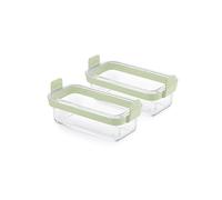 Lékué – Moule en verre rectangulaire pour air fryer, transparent – Lot de 2