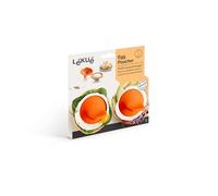 Lékué Lot de 2 Ustensiles pour Cuisson d'œuf poché, Acier Inoxydable, Orange, 9,3 x 11 x 7,5 cm