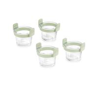 Lékué Mini-tasses en verre transparent pour friteuse à air (lot de 4)