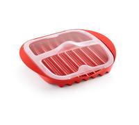 Lékué Micro-Ondes Bacon Cooker Rouge 28,2 x 6 x 24,9 cm