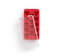 Lékué Moule à glaçons avec couvercle rouge Lékué Cœur