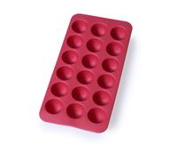 Lékué Moule à glaçons rond en silicone avec couvercle Lékué Rouge