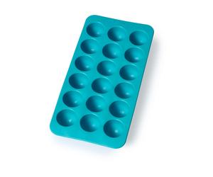 Lékué Moule à glaçons rond en silicone avec couvercle Lékué Turquoise