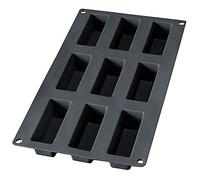 Lékué Moule à mini-gâteaux en silicone Lékué lot de 9 Noir