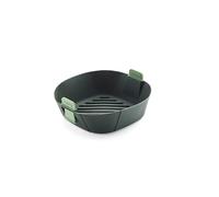 Lékué Panier pour Airfryer L – Silicone 22 x 22 x 8,5 cm – Gris