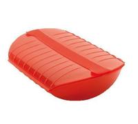 Lékué - Papillote Rouge Avec Filtre Blanc - 1400 Ml - Luki