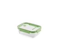 Lékué Récipient hermétique 100% verre 1520 ml rectangulaire, Vert