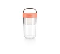 Lékué Récipient hermétique Jar to Go – 600 ml – Corail