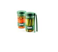 Lékué Set 2 Boîtes préparation aliments fermentés, verre, 700 milliliters