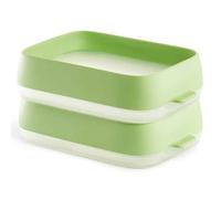 LEKUE Set de 2 plateaux de conservation réutilisables