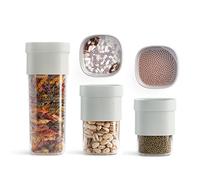 Lékué - Set de bocaux de Cuisine pour Conserver Les Aliments, Flip Storage Set, Vert