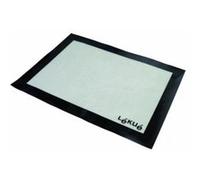 LÉKUÉ TAPIS DE CUISSON ANTI-DÉRAPANT 40 X 30 CM BLANC / NOIR GOURMET Noir G