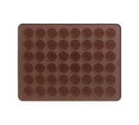 Lékué Tapis de cuisson en silicone pour macarons 40 cm Lékué Marron