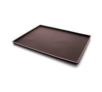 Lékué – Tapis de four à rebords en silicone marron 40 x 30 cm pour gâteau roulé