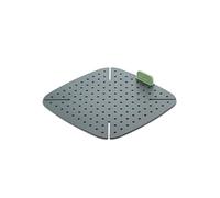 Lékué Tapis silicone cuisine pour friteuse sans huile, 22 x 22 cm, Green
