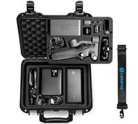 LEKUFEE Boîte Rigide Étanche Portable pour DJI Osmo Mobile 7P/7, Stabilisateur Gimbal, Compatible avec DJI Mic 3 et Autres Accessoires (Boîtier Seulement)