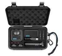 LEKUFEE Boîtier Rigide Étanche de Voyage pour GoPro Max 2, Caméra d’Action, Batterie, Chargeur Double Batterie et Accessoires (Sac & Boîtier Uniquement)