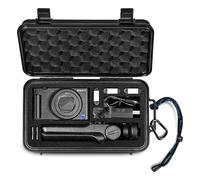 LEKUFEE étui Rigide étanche de Voyage pour Sony ZV-1F, Sony ZV-1/ZV-1 II, caméra vlog, Batteries (3 pièces), poignées de Prise de Vue GP-VPT2BT, GP-VPT3 et Accessoires (Coque et Sac Uniquement)