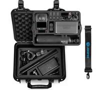 LEKUFEE Étui Rigide étanche Portable pour caméra DJI Osmo 360,Bundle Aventure,caméra d’Action, Batterie, Chargeur, DJI Mic 3/2/Mini et Autres Accessoires (Étui Uniquement)