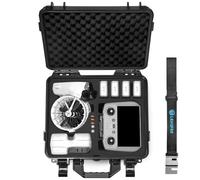 LEKUFEE Étui Rigide Étanche pour DJI Flip Drone, Bundle Fly More, DJI RC 2, RC N3/N2, Batteries (9 pièces), Hub de Charge et Plus d'Accessoires (Valise Seulement)