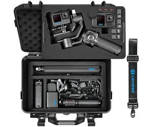 LEKUFEE Étui Rigide Étanche pour GoPro Fluid Pro AI Stabilisateur 3 Axes | Mallette de Transport adapté à GoPro Hero 13/12/11/10/9, Media Mod et Accessoires (Étui Uniquement)