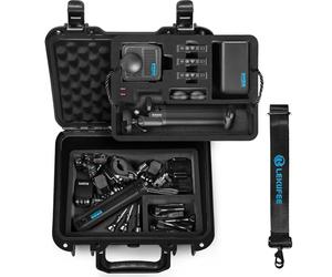 LEKUFEE Étui Rigide Étanche pour GoPro Max 2, GoPro Max, Caméra d'action, Batterie, Chargeur Double GoPro et Autres Accessoires (étui Seul)
