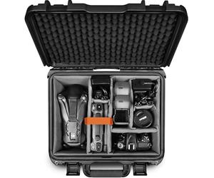 Lekufee Mallette de transport rigide étanche avec séparateurs rembourrés pour DJI Mavic 4 Pro, Air 3S, Mini 5 Pro/4/3, appareil photo et objectif Sony/Canon/Nikon partiel et accessoires Noir