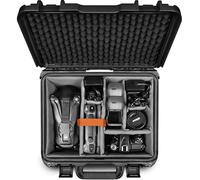 Lekufee Mallette de transport rigide étanche avec séparateurs rembourrés pour drone DJI Mavic 4 Pro, Air 3S, Mini 4 Pro, appareil photo partiel Sony/Canon/Nikon, objectif et accessoires - Noir