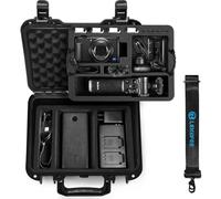 LEKUFEE Valise Rigide étanche Portable pour Sony ZV-1F, ZV-1, ZV-1 II, caméra Vlog, Batterie NP-BX1, GP-VPT2BT trépied et Autres Accessoires (Étui Uniquement)