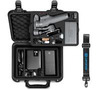 LEKUFEE Valise Rigide Étanche pour DJI Osmo Mobile 8P Stabilisateur Gimbal | Compatible avec DJI Mic Mini 2/Mic 3/2 et Accessoires, Mallette de Transport avec Mousse EVA Double Couche et Bandoulière