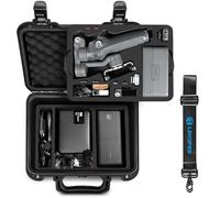 LEKUFEE Valise Rigide Étanche pour DJI Osmo Mobile 8P, Stabilisateur Gimbal, DJI Mic Mini 2, Mic 3/2 et Accessoires, Mallette de Transport avec Mousse EVA Double Couche et Bandoulière (Étui Uniq