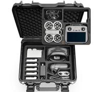 LEKUFEE Valise Rigide Étanche pour Drone DJI Neo1,RC N3/N2/RC 2,DJI Goggles 3(Pas Fit Goggles N3)/2/Goggles Integra, RC Motion 3/2/FPV Controller 3, et Accessoires (Étui Uniquement)